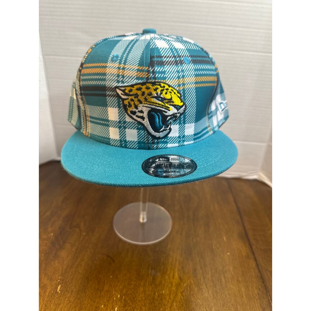 New Era 9FIFTY Jacksonville Jaguars 2024 On-Field Statement Plaid Snapback Hat